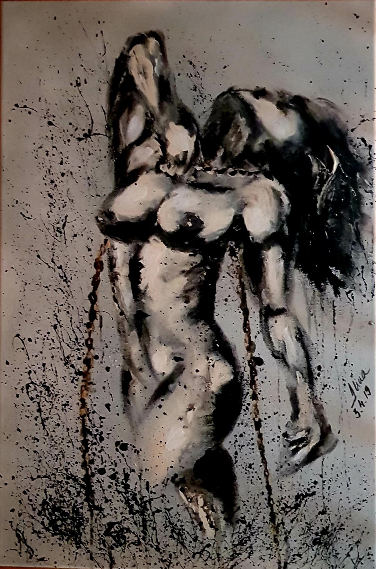 ArteDiAlina.com painting: escaping from hell 2